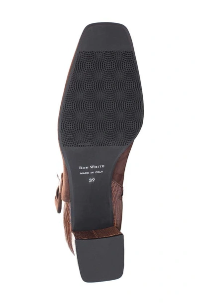 Ron White Lana Buckle Bootie In Chocolate