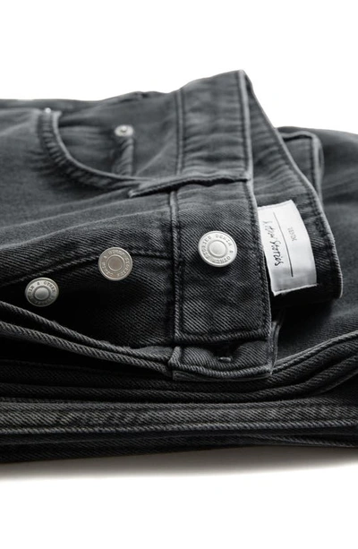 Shop & Other Stories Straight Leg Button Fly Jeans In Dark Grey