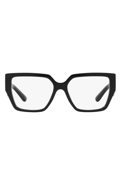 Shop Dolce & Gabbana 55mm Square Optical Glasses In Black