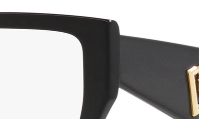 Shop Dolce & Gabbana 55mm Square Optical Glasses In Black