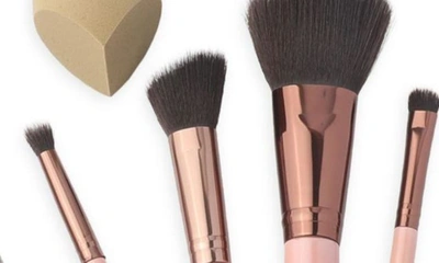 Luxie Getaway Travel 6-piece Brush Set In Pink