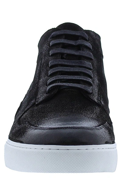 Shop Zanzara Bobby Leather High Top Sneaker In Black