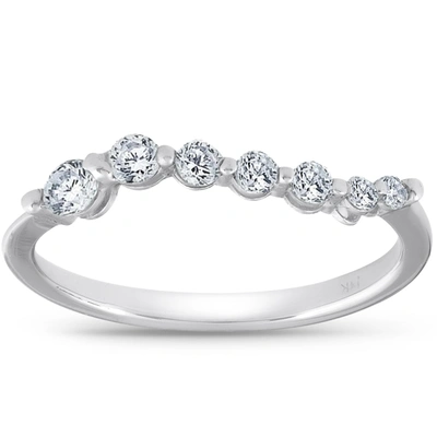 Pompeii3 1/2ct Diamond Journey Ring 14k White Gold In Multi