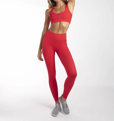 Shop Heroine Sport Destiny Legging In Red