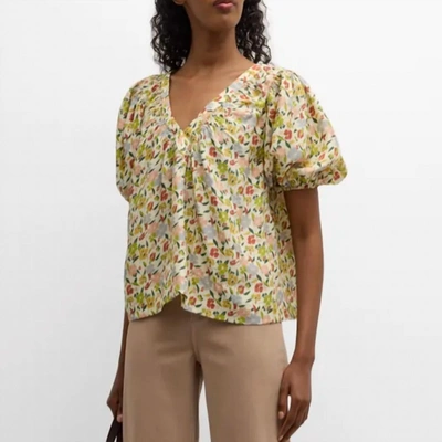 Shop The Great Bungalow Top In Floating Petals In Multi