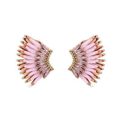 Shop Mignonne Gavigan Lux Mini Madeline Earrings In Light Pink
