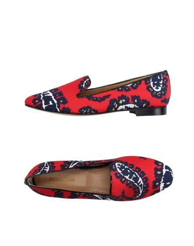Shop Dsquared2 Loafers In Red