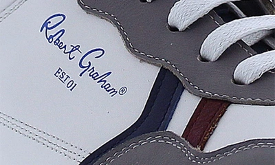 Shop Robert Graham Fawcett Sneaker In Grey