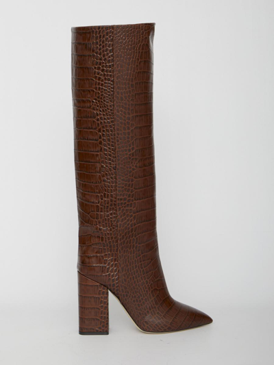 Shop Paris Texas Anja Boots In Brown