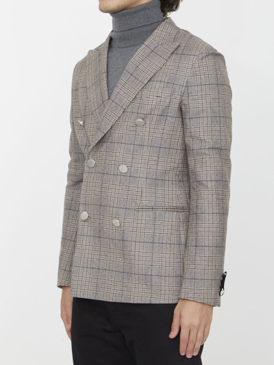 Shop Tonello Beige Wool Jacket