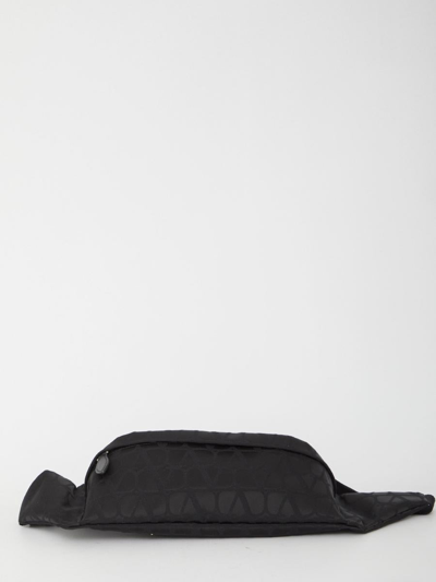 Shop Valentino Black Iconographe Belt Bag