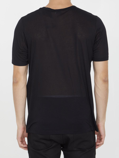 Shop Saint Laurent Black T-shirt With Logo