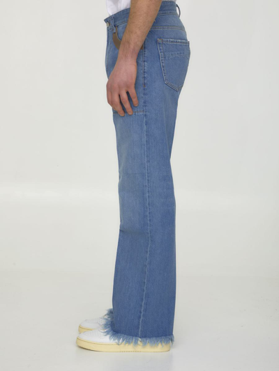 Shop Fendi Blue Denim Jeans