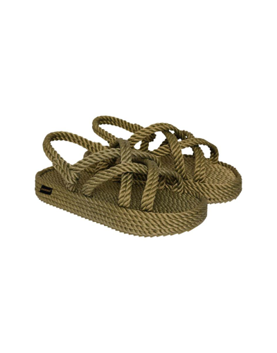 Bohonomad Bodrum Platform Sandals Khaki In Kaky