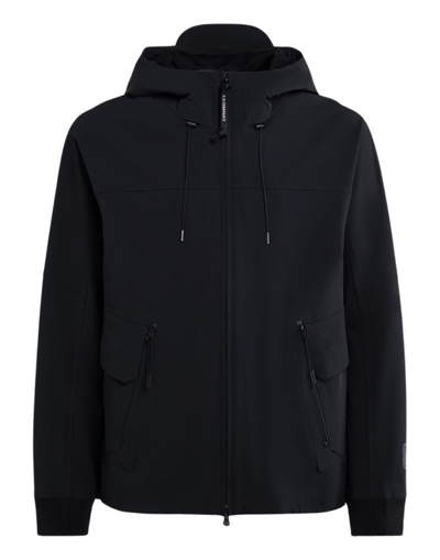 C.p. Company C.p.company Technical Fabric Hooded Jacket In Black