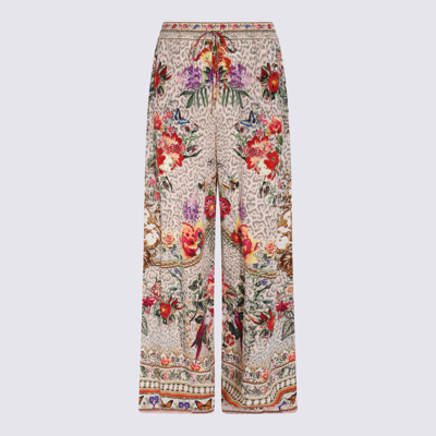 Shop Camilla Multicolour Pants In Leos Bouquet