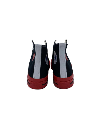 Shop Comme Des Garçons Play Snakers Shoes In Black