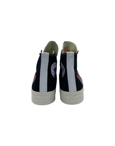 Shop Comme Des Garçons Play Snakers Shoes In Black