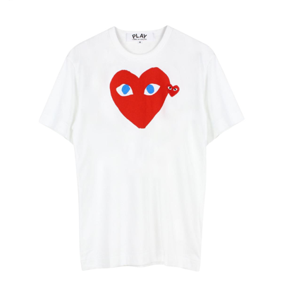 Shop Comme Des Garçons Play T.shirt In White
