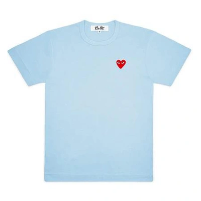 Shop Comme Des Garçons Play T.shirt In Blue
