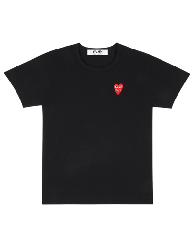 Shop Comme Des Garçons Play T.shirt In Black