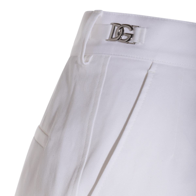 Shop Dolce & Gabbana Trousers White