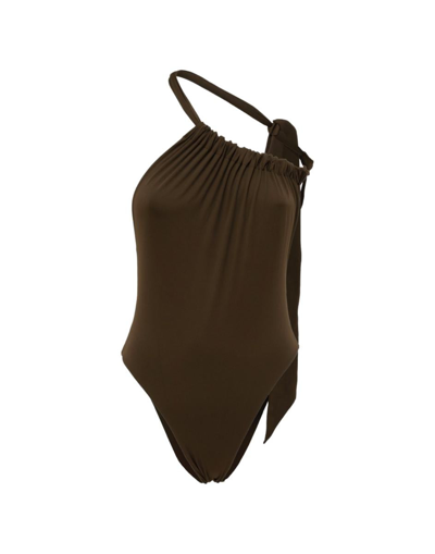 Shop Federica Tosi Cost. Sea Bikini In Brown