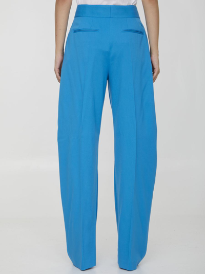 Shop Attico Gary Pants In Turquoise
