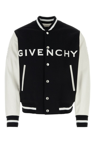 Shop Givenchy Jackets In Navywhite