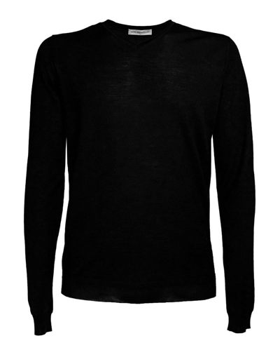 Goes Botanical Crew Neck Merino Sweatshirt In Black