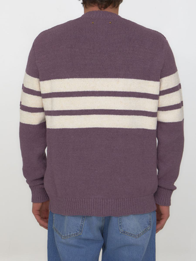 Shop Golden Goose Journey College Sweater In Purple