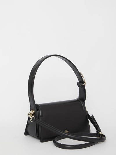 Shop Valentino Le Petit Deuxieme Bag In Black