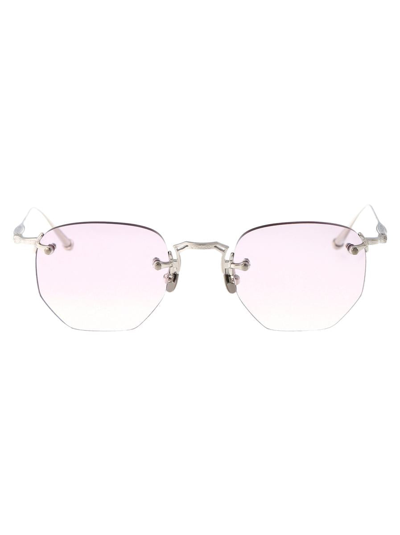 Shop Matsuda Sunglasses In Pw3 Palladium White - Cafè Violet Gradient