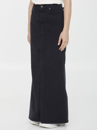 Shop Balenciaga Maxi Skirt In Black