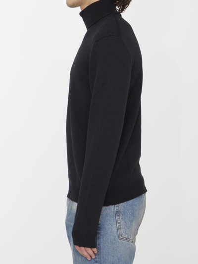 Shop Roberto Collina Merino Wool Jumper In Black