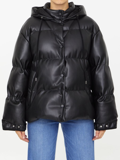Shop Stella Mccartney Nylon Puffer Jacket In Black