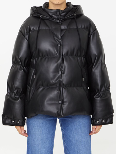Stella Mccartney Stella Mc Cartney Altermat Hooded Puffer In Black