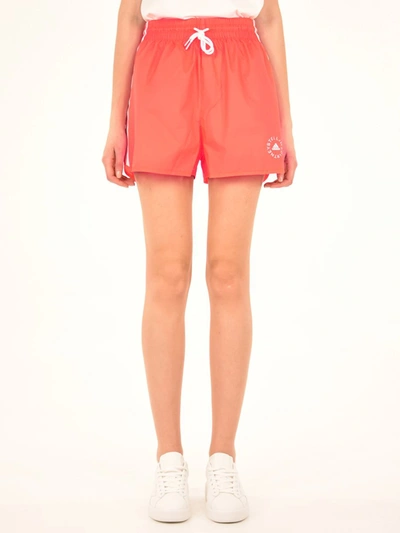 Shop Stella Mccartney Orange Sports Shorts