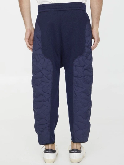 Shop Moncler Genius Padded Pants In Blue