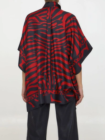 Shop Dolce & Gabbana Printed Twill Shirt In Red