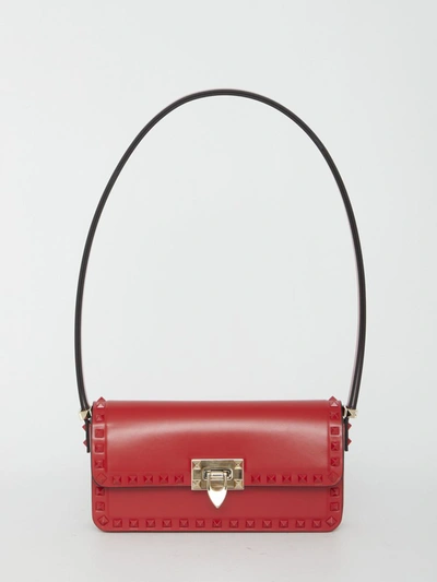 Shop Valentino Rockstud23 Shoulder Bag In Red