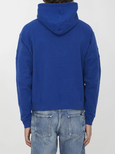 Shop Saint Laurent Hoodie In Blue