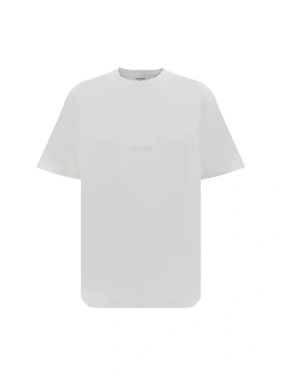 Shop Saint Laurent T-shirts In Dirty Ecru