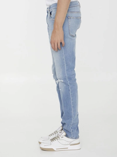 Shop Dolce & Gabbana Skinny Denim Jeans In Blue