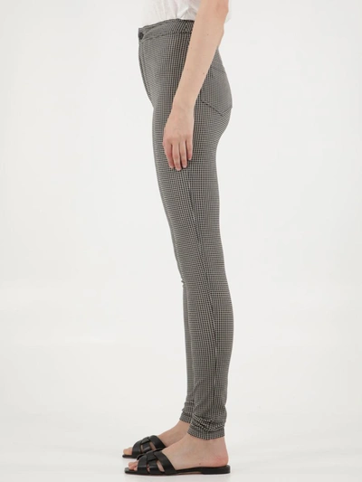 Shop Saint Laurent Slim-fit Checked Pants In Grey