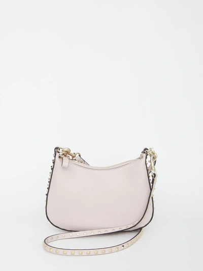 Shop Valentino Small Hobo Rockstud Bag In Lilac