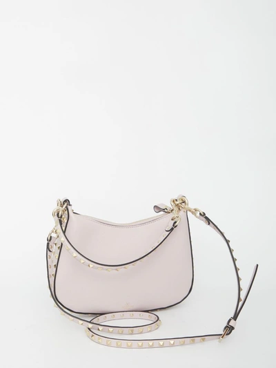 Shop Valentino Small Hobo Rockstud Bag In Lilac