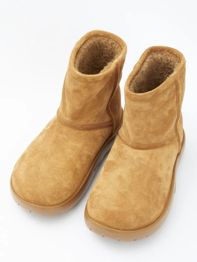 Shop Bottega Veneta Snap Ankle Boots In Brown