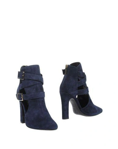 Shop Tamara Mellon Ankle Boot In Dark Blue