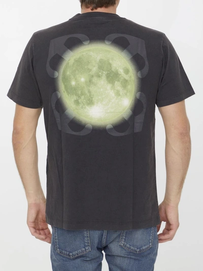 Shop Off-white Super Moon T-shirt In Black
